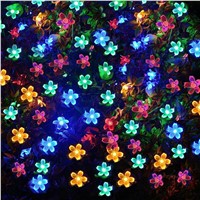 Dcoo Solar LED Lights 21ft 50 LEDs Fairy Flower Blossom Christmas Party Lights Garden Solar Light Solar Lamp Outdoor Solar Led