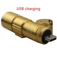 5X Usb Handy Powerful LED Flashlight Rechargeable Torch Flashlight USB Light Bulb Pocket Lamp Zoomable for Hunting