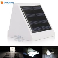 LumiParty 4 LEDs Environmental Outdoor Solar Power Garden Corridor Street Triangle Wall Light Lamp
