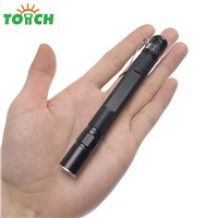 Tactical pocket flashlight CREE XPE-R3 Mini torch led Waterproof Zoomable pen light AAA hunting fishing reading lamp with clip