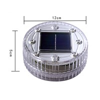 BEIAIDI 5PCS 6LED Solar Underground Floor Buried Light Outdoor Landscape Garden Fence Pathway Floor Road Deck Lights