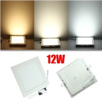 new 10PCS 9W+10 PCS 12W Square LED Panel Lights Bulb SMD2835 Cold white/warm white LED Ceiling LED Downlights AC85~265V