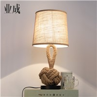TUDA American retro personality l creative led desk lamp of bedroom the head of a bed Sitting room cloth art
