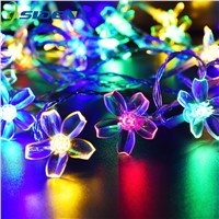 OSIDEN 10M 100LED floral String Lights Waterproof Holiday Light Outdoor Garden Lighting For Christmas Festival Party Decoration