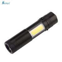 Pen Light 4 Modes Portable Mini LED Flashlight Torch XPE LED+COB LED Flashlight 800LM Hunting Camping Light By AA/14500 Battery