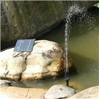 LumiParty Solar Powered Fountain Water Pump, 1.2W 7V Energy-Saving Submersible Solar Water Pumps for Garden Pond Pool