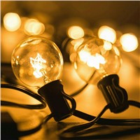 25Ft G40 String Lights with 25 Globe Bulbs-UL Listed Indoor &amp;amp;amp; Outdoor Lighting Garden,Party,Christmas Decoration