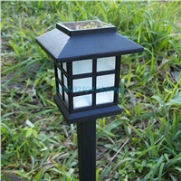 White LED Outdoor Solar Powered Lantern Garden Lawn Landscape Light Yard Path #H028#