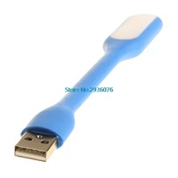 Silicone Mini Flexible Bendable USB Fan And USB LED Light Lamp USB Gadgets Hand Fan Night Light For Laptop PC Power Bank