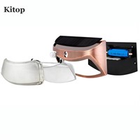 Kitop 8Leds IP65 Solar wall lamp PIR sensor motion smiling face Wireless Security Step Light Night Lamps Stair, Garden, Doorway