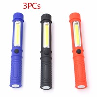 3PCs/lot Multi-functional COB LED Flashlight Torch Outdoor Handy Lamp Portable Working Camping Light Flashlight Lamp With Magnet