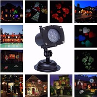 110-230V Christmas Projector Lights LED Projection Light Landscape Spotlight for Outdoor Holiday Gobos Decoration