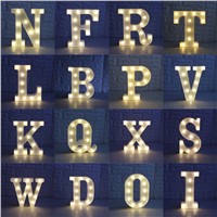 A-Z Alphabet Letter LED Light Bulbs Lamp Light Up Decoration Symbol Indoor WALL Decoration Wedding Party Window Display Light