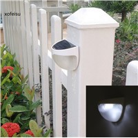 6LED Solar Power Panel lights Sensor Waterproof Outdoor Fence Garden Pathway Wall Lamp Lighting