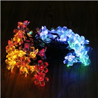 RGB/White/Warm White 50 LED Solar Lamps LED String Fairy Lights Garland Christmas Garden Party Decoration String Light Outdoor