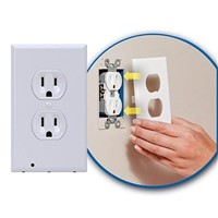Plug Cover Light Sensor For Hallway Bedroom Bathroom LED Night Light Cover Plate Safty Wall Outlet Face Lamp A