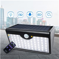 Solar Lamp Remote Street Light Waterproof IP65 5 Modes Courtyard Sense Wall Lights 60 LED Landscape Walkway Outdoor Lighting