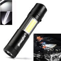 Multifunction Portable XPE-R3 COB Lamp Work Light Flashlight Torch Tool  lanterna Torch Waterproof led flashlight