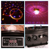 DJ Rotating Laser Projector Lamp Remote control 9 Color LED Sound Activated Party Light  Crystal Magic Ball Disco Light Strobe