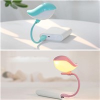 LumiParty USB Night Lights Bird Shaped Flexible LED Lamp Portable USB Night Light Bedroom Desktop Lamp