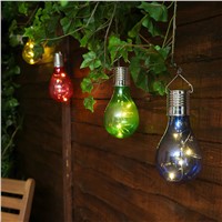 Waterproof Solar Rotatable Outdoor Garden Camping Hanging LED Light Lamp Bulb