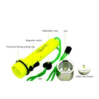 Waterproof Diving flashlight Underwater scuba flashlight Torch Underwater Diving Flashlights Torch