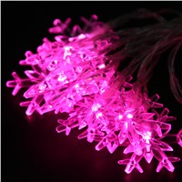 2.3M 20LED Snowflake Lamp Holiday Lighting Wedding Party Festival Decoration Curtain Indoor Outdoor String Lights