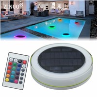 ZINUO Waterproof solar RGB  Pond Swimming Pool Floating lamp with remote controller Lawn  Garden Landscape For Swimming lighting