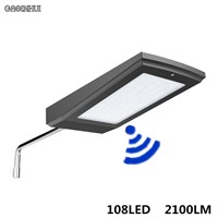 108LEDs Solar Power Radar Motion Sensor Wall Light Outdoor Waterproof Energy Saving Street Yard Path Home Garden Security Lamp