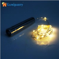 LumiParty battery power Warm white Bottle Lights LED Cork Shape String Lights for Bistro Wine Bottle Starry Bar Party Valentines