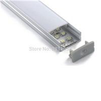 20 X 1M Sets/Lot Surface mounting aluminium profile for led strips and led U extrusion for recessed Wall or ceiling light