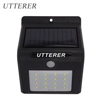 Outdoor LED Solar Powered Light Bulb PIR Motion Sensor System Waterproof Garden Street Pathway Lighting Lamp Security Wall Light