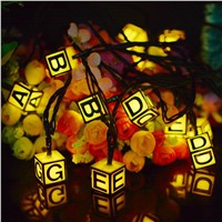 Dcoo Solar LED Letters Lamps Light 15.5ft 8 Modes 20 LEDs Letters Lights Garden Lighting Wedding Decoration Outdoor Lighting