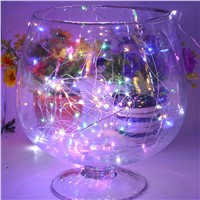 Multi Color 120 Led Solar Lamp Powered String Led Lights Outdoor RGB Copper Wire Christmas Festival Wedding Party Decoration