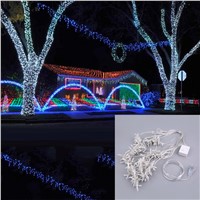 ICOCO 2017 3M X 3M 448LED 110V US Plug Christmas String Fairy Wedding Curtain Light ABS IP65 Waterproof LED String Lights