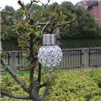 LumiParty Waterproof Solar Lights, Peacock Eye LED Hanging Lamp, Outdoor Garden Decorative Light For Lawn Street Fence