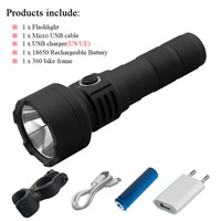 18650 Battery USB Rechargeable Gladiator Flash light Powerful Torch CREE XM-L L2 LED Flashlight,Suitable for Camping Lanterna