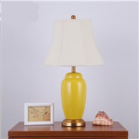 European Elegant Ceramic Fabric E27 Table Lamp Adjustable for Living Room Bedroom Study H 55/69cm 1539