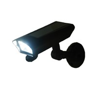 2017 New Fake Camera Security Lamp Solar Panel Power PIR Motion Light Outoor Black ABS Body Wall Light IP44 Waterproof For House