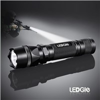 LEDGLE High quality 500 Lumens LED Tactical Flashlight with 5 Lighting Modes, IPX8 Waterproof Flashlights &amp; Torches