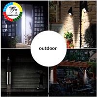 Coversage 6 LED Solar Outdoor Iluminacion Luz Auto Motion Light Sensor Waterproof  Led Energy Wall Lights Garden Porch Lamp