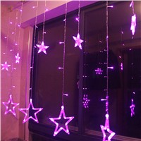 138LED Led Lighting String 8 Functions Stars Curtain Lights Ice Bars Meteor Showers Decoration Light Wedding Decorations Lights