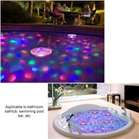 LEDGLE IP68 Waterproof 5 Modes Underwater Light Floating Underwater LED Disco Light Glow Show Swimming Pool Hot Tub Spa Lamp