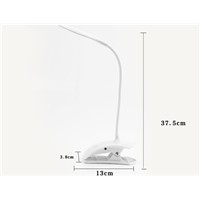 Marmenkina 3w LED Desk Lamp Table Reading Lamp Flexional Stand Clip Desk Lamp  Fashion Novelty Gift for Student White
