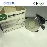 3W LED Buried Light DC 12V 24V Waterproof Underground Lamps Mini LED Deck Light LED Floor Lamp For Outdoor Ground