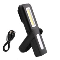 USB Rechargeable Flashlight XPE+COB LED Magnet Flash Light Work Lamp Torch Linterna Built in Battery with Power Display Function