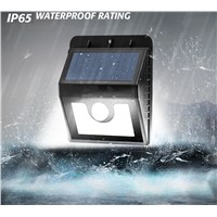 Waterproof 30 LED Security Solar Powered Light PIR Motion Sensor Light Wall Lamp for Path Stairs Garden Outdoor