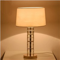 Post-modern Luxurious K9 Crystal Fabric Led E27 Table Lamp for Living Room Bedroo Study H 55cm 80-265V 1567