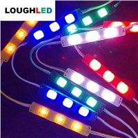 3SMD SMD5730 75*12mm Injection LED Module with lens DC12V Waterproof IP65 smd led modules white /Yellow/Green/Blue/Red color