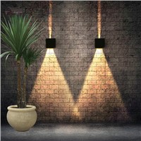 DHL Shipping 6W 12W IP65 Waterproof Aluminum LED Outdoor Wall Lamp Up and Down Adjustable Lighting Porch Garden Lights AC85-265V
